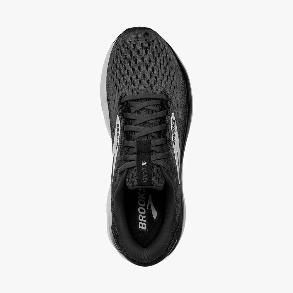 Chaussures Running Route Brooks Ghost 16 Noir Grise Blanche Homme | FRJ-2803946